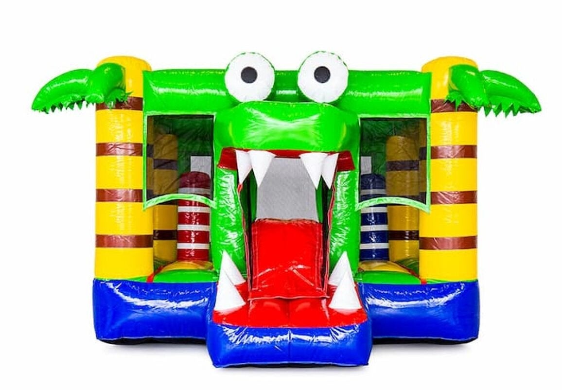 springkussen multiplay Krokodil te huur, Ophalen of Verzenden, Overige