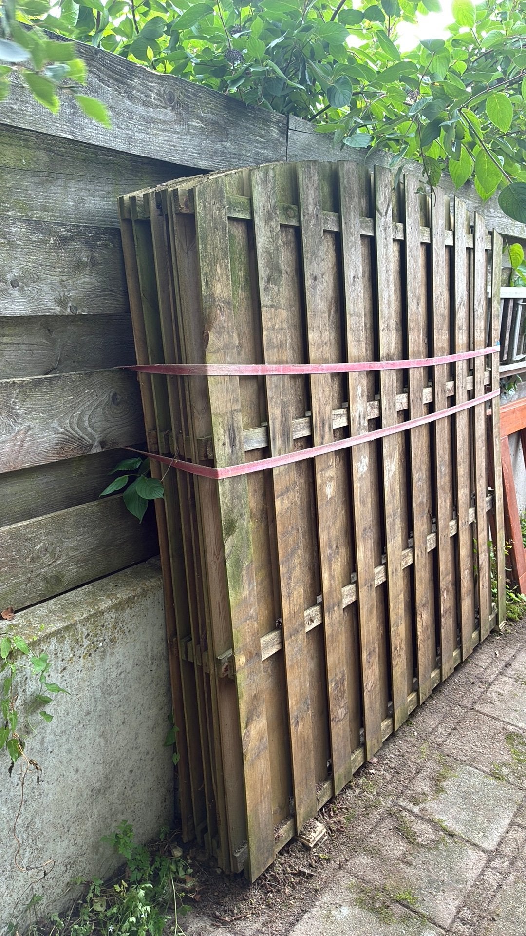 7 x Schutting delen., Tuin en Terras, Ophalen, Minder dan 3 meter, Hout, 1 tot 2 meter