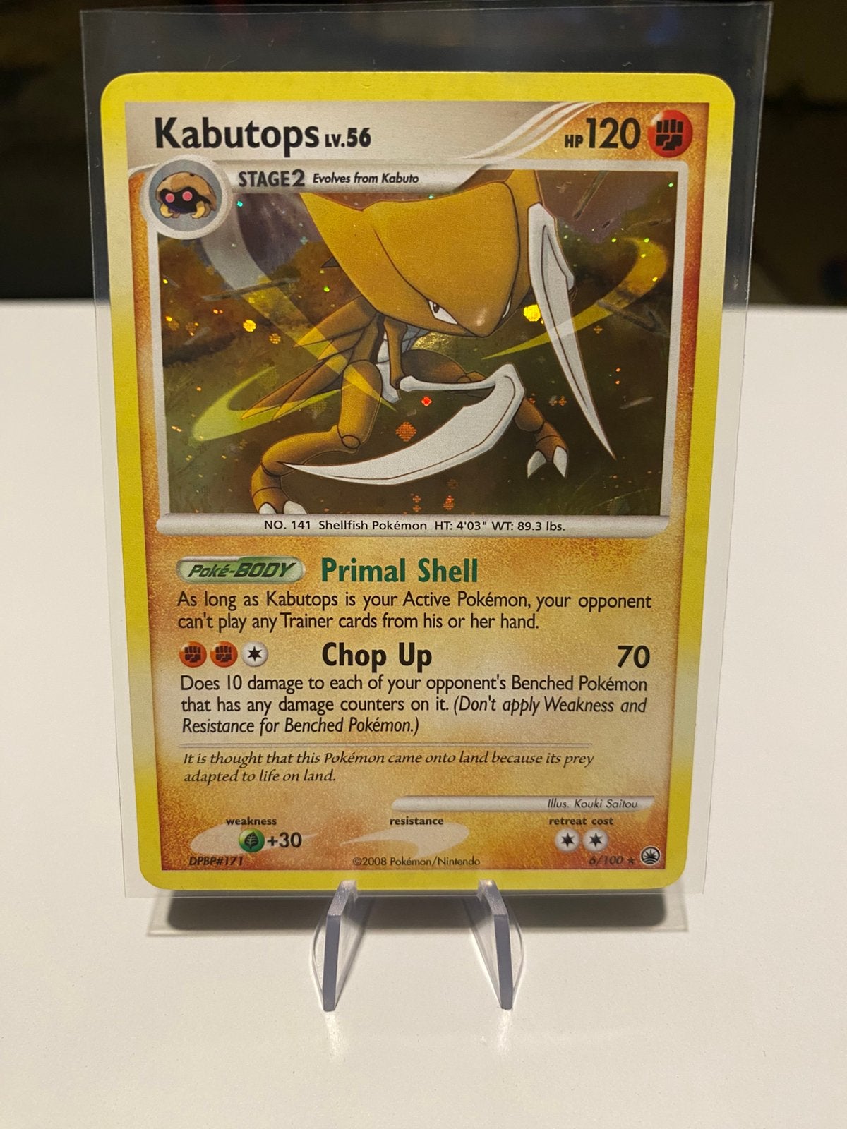 Vintage Kabutops LV56 Holo NM, Ophalen of Verzenden, Zo goed als nieuw