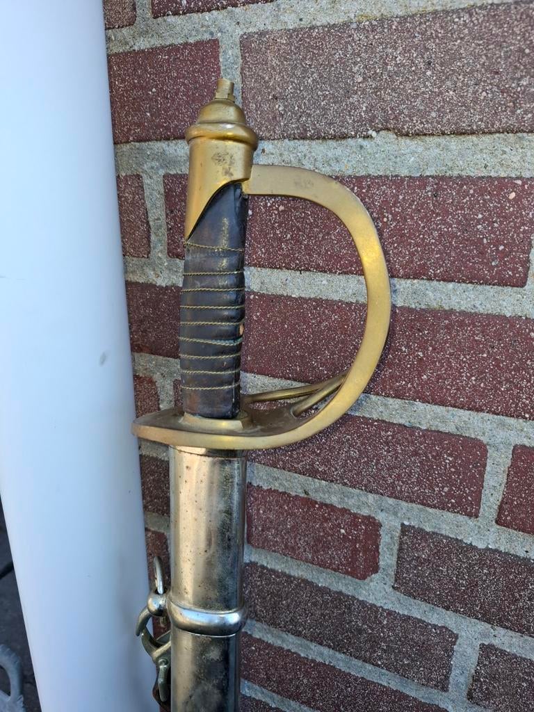 Antieke Sabel met Schede - Militair Verzamelobject, Verzamelen, Ophalen of Verzenden, Overige soorten, Overige gebieden, Zwaard of Sabel