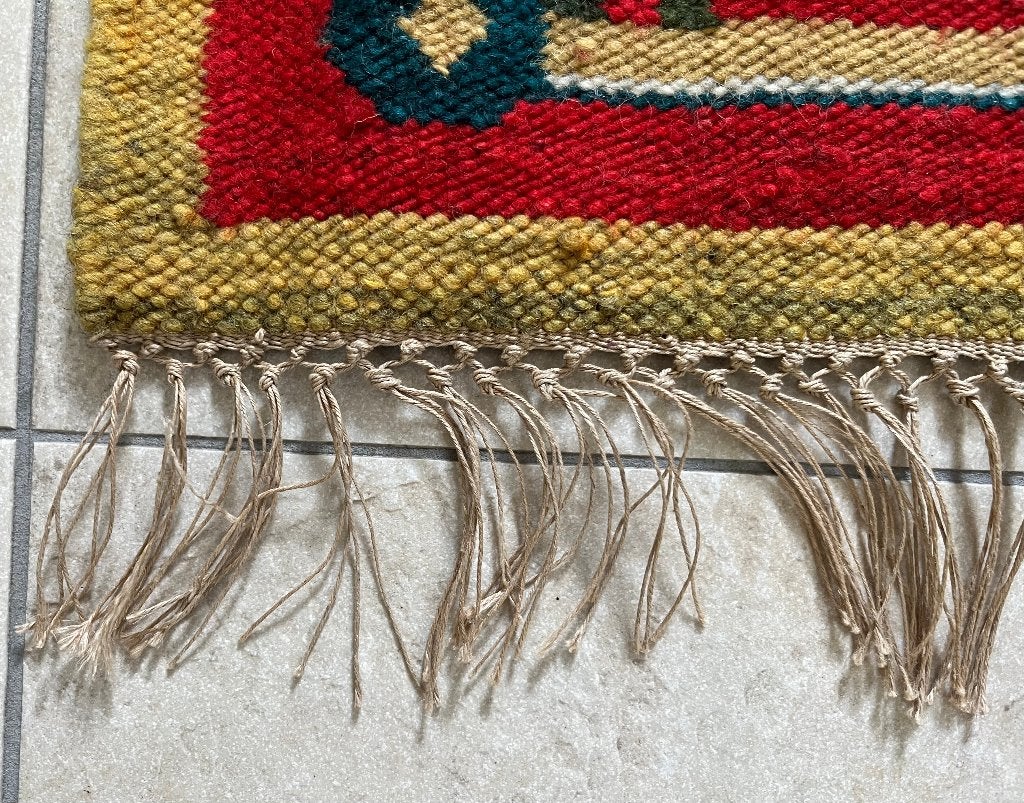 Vintage Pools Kilim Wandtapijt "Konik A" Wol Jaren '70 Pisko, Ophalen of Verzenden