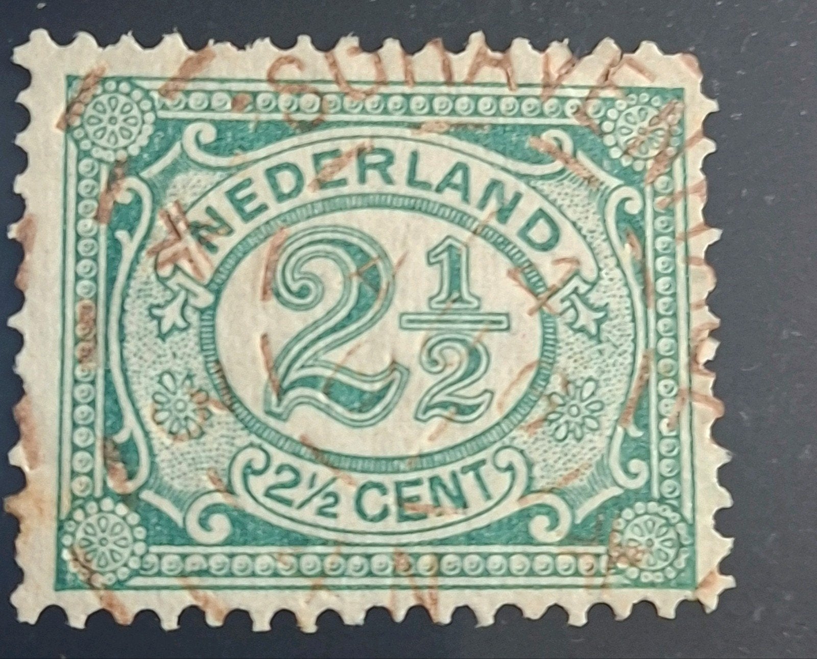 nvph cijferserie brandstempel lees zeldzaam, Ophalen of Verzenden, T/m 1940, Gestempeld