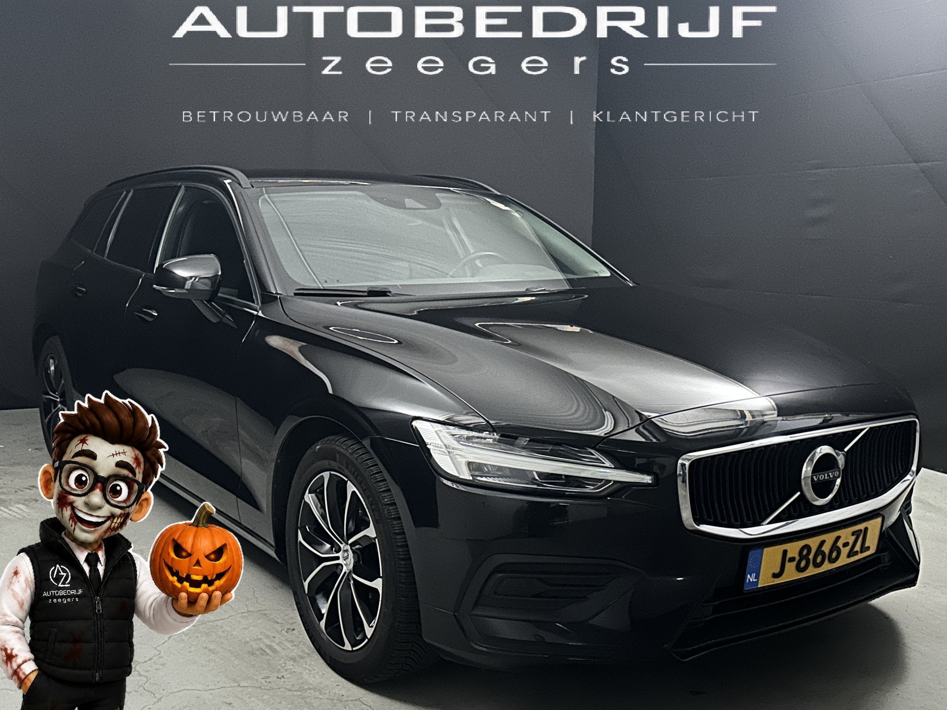 Volvo V60 2.0 B3 Momentum Advantage *SUPER STAAT* (bj 2020), Auto's, Euro 6, 1969 cc, Zwart, Origineel Nederlands