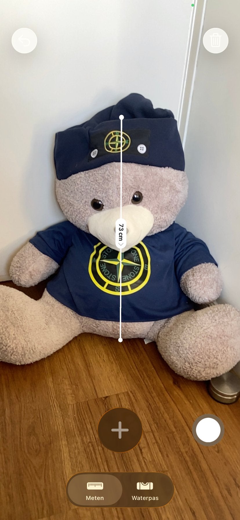 Grote knuffelbeer met Stone Island kleding, Beer, Ophalen of Verzenden, Zo goed als nieuw, Met kleding of accessoire
