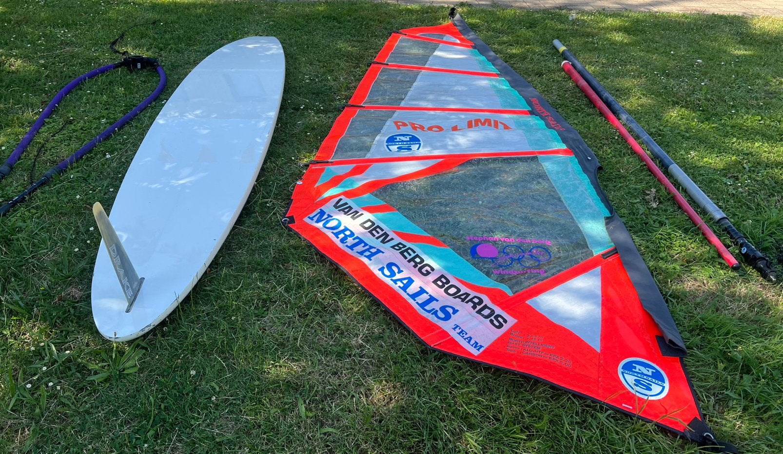 Complete wintsurfset North Sails, Watersport en Boten, 250 tot 300 cm, Gebruikt, Ophalen of Verzenden, North Sails
