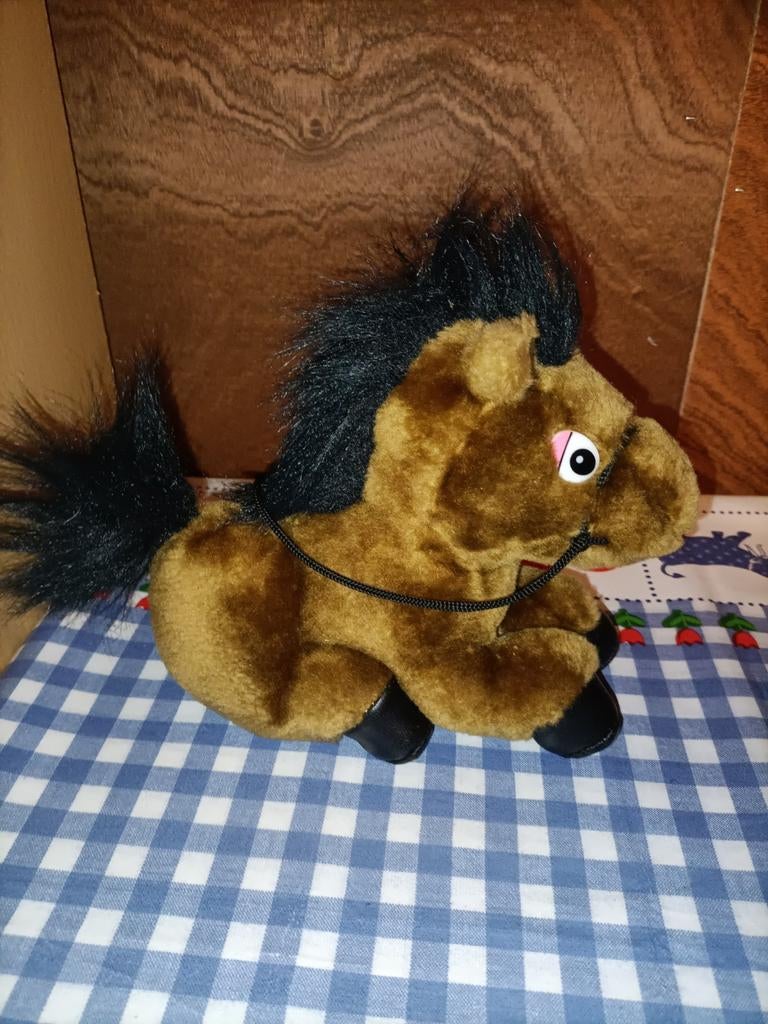 Bruin paard knuffel Unitoys 20 cm groot, Kinderen en Baby's, Speelgoed | Knuffels en Pluche, Ophalen of Verzenden