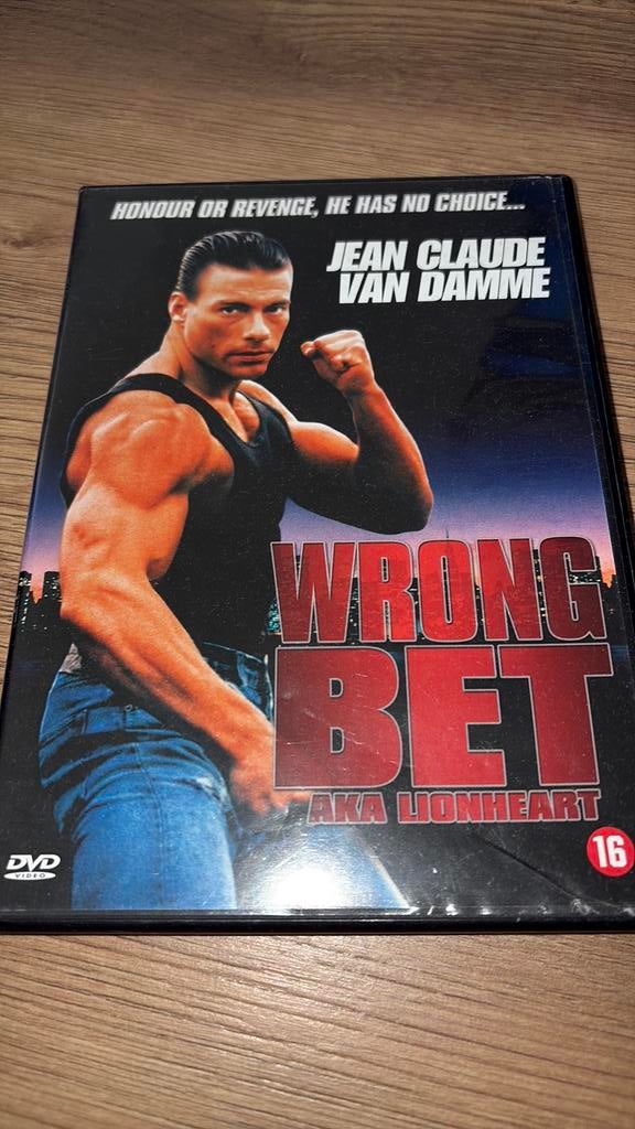 Wrong Bet / Lionheart met Jean-Claude van Damme., Vanaf 16 jaar, Ophalen of Verzenden, Zo goed als nieuw