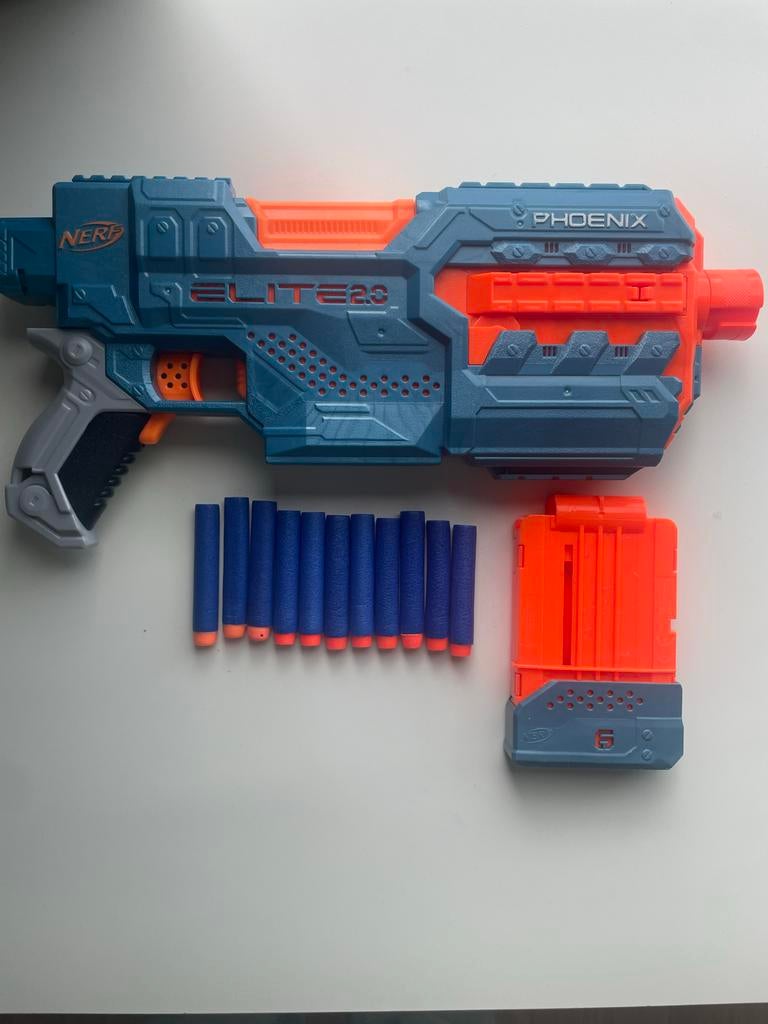 Nerf Elite 2.0 Phoenix CS-6 Elektrisch Blaster met 10 pijltj, Kinderen en Baby's, Speelgoed | Buiten | Actiespeelgoed, Ophalen of Verzenden