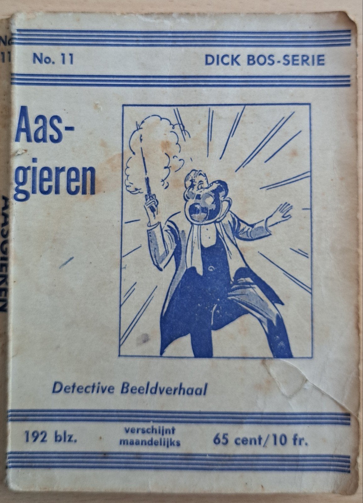 Dick Bos-Serie No. 11: Aasgieren - Detective Beeldverhaal, Boeken, Stripboeken, Eén stripboek, Ophalen of Verzenden, Gelezen, Alfred Mazure