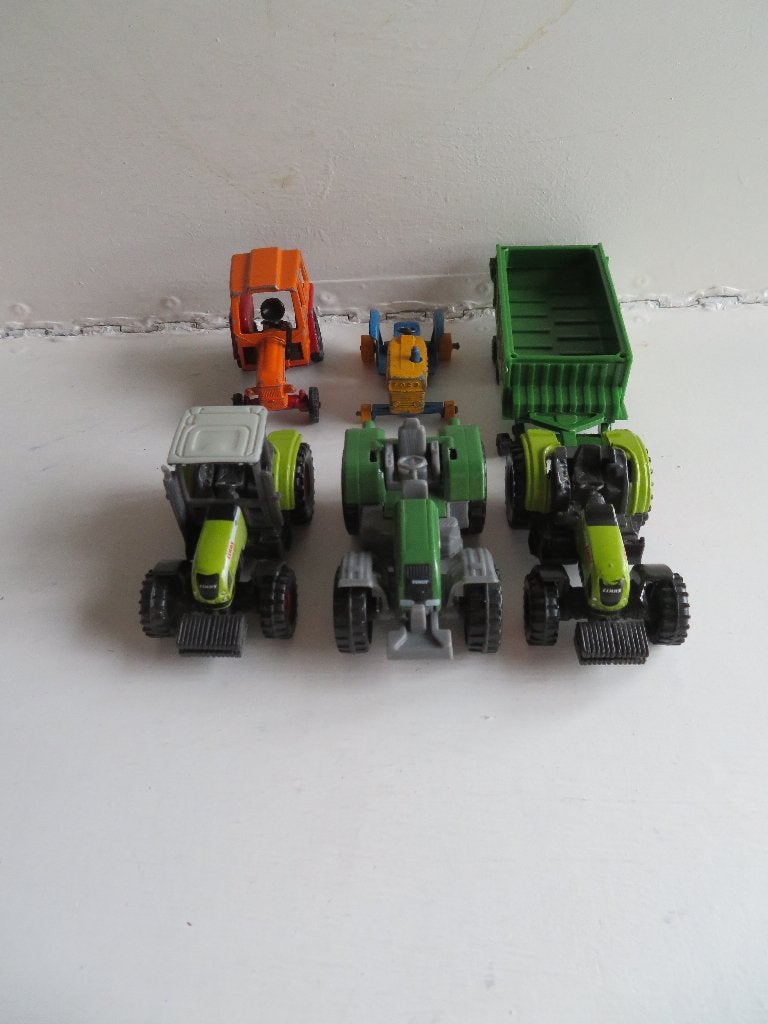 5 Tractoren oa Siku Claas Fendt Ford Zetor Paar opknappers, Ophalen of Verzenden, Tractor of Landbouw