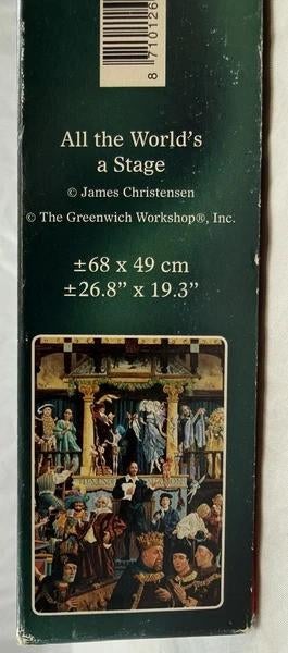 Jumbo puzzel James Christensen World's A Stage 1000 Stukjes, Verzenden, 500 t/m 1500 stukjes, Zo goed als nieuw, Legpuzzel