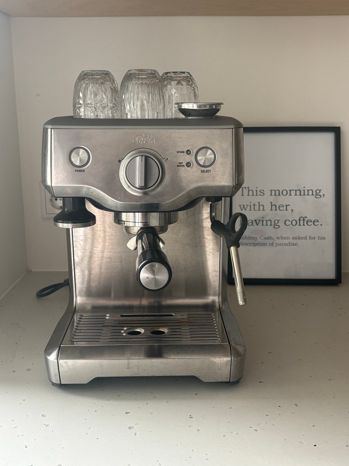 Solis Espresso Pro machine – RVS, Ophalen, Zilver, Metaal, Overige merken