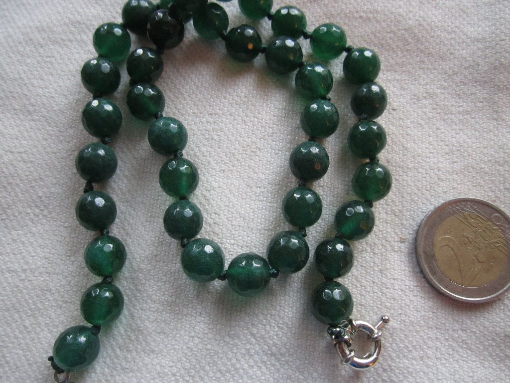 23.  Schitterende de ketting,  facetgeslepen,  40 cm, Sieraden, Tassen en Uiterlijk, Antieke sieraden, Ophalen, Overige materialen