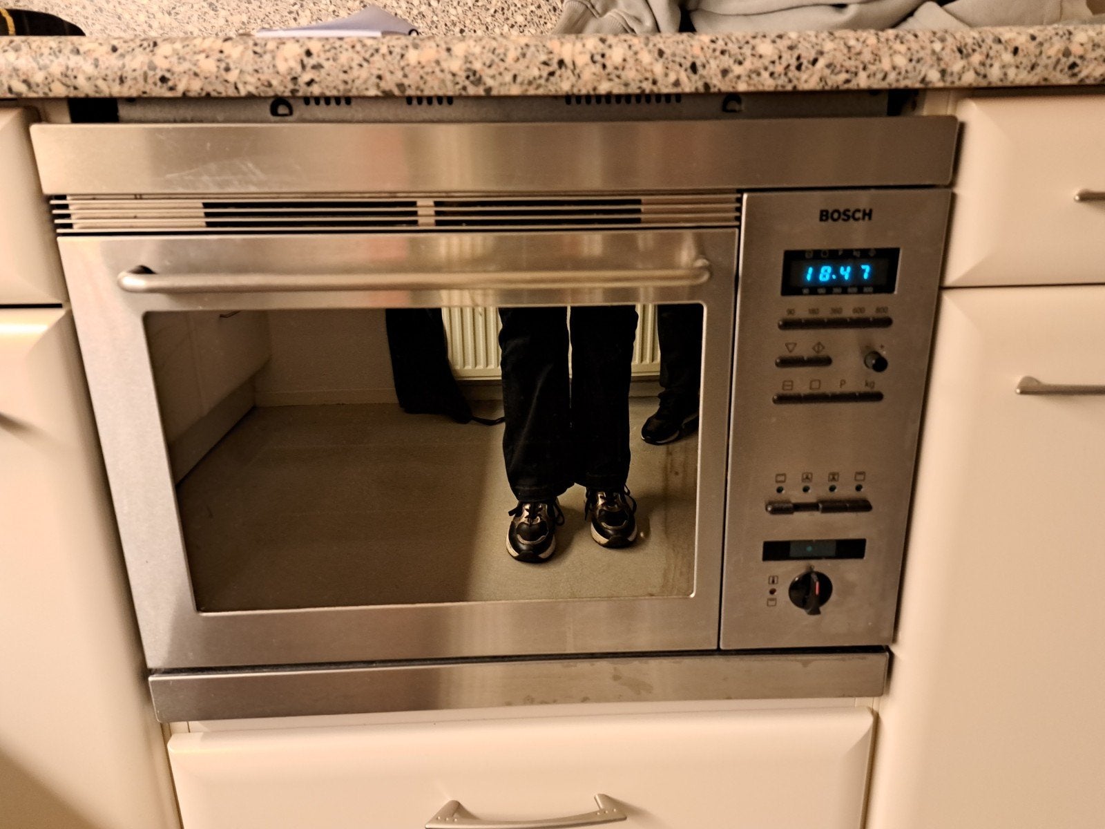 Bosch inbouw combi oven, Ophalen, 45 tot 50 cm, Gebruikt, Bosch