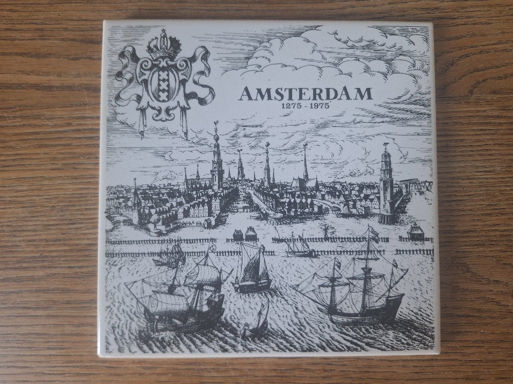 Vintage Tegel Amsterdam 1275-1975 Jubileum, Ophalen of Verzenden