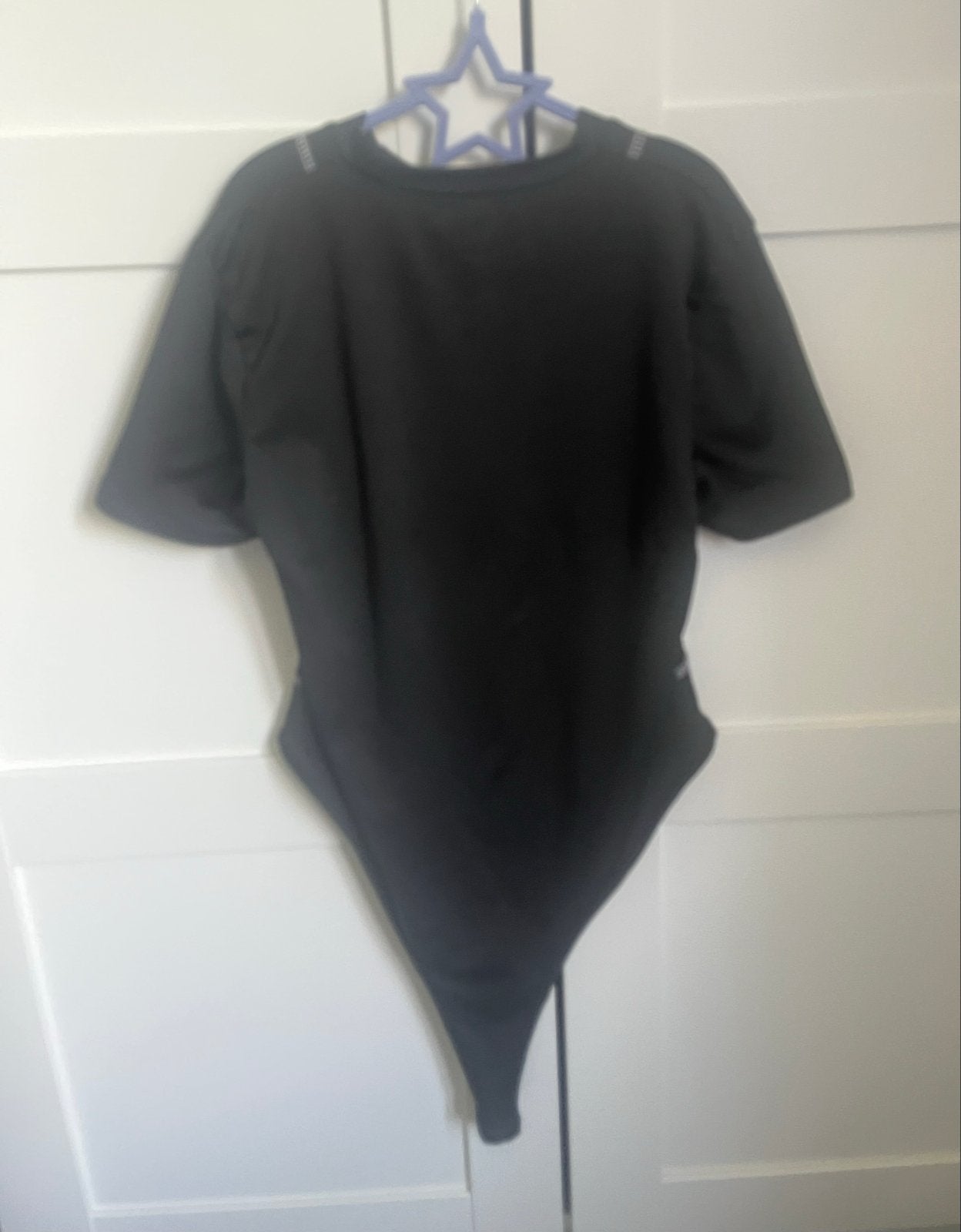 Zwarte Shein body met doorschijnende zijkanten - Maat S, Zwart, Nieuw, Ophalen of Verzenden, Korte mouw