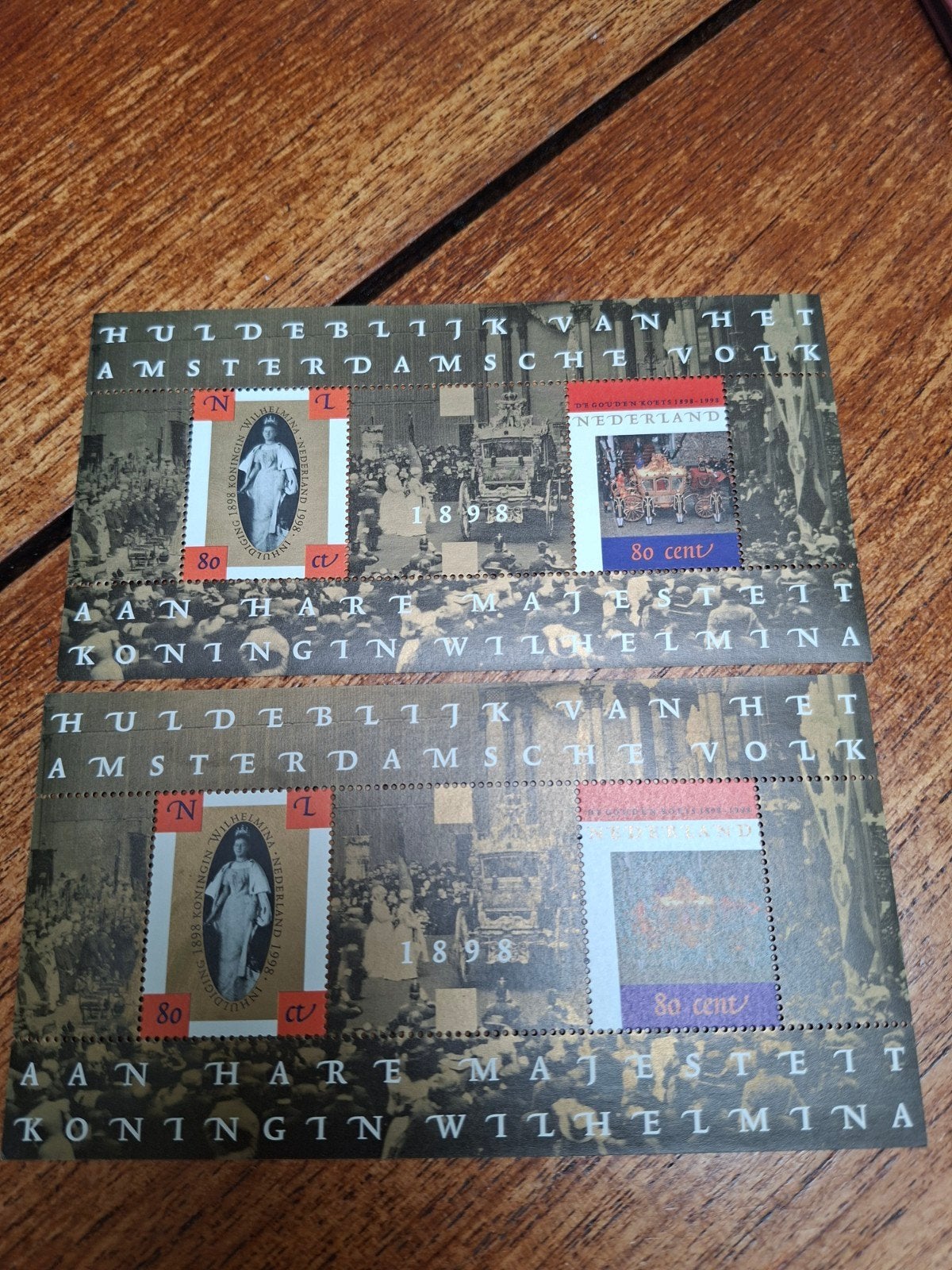 Postzegels Inhuldiging Koningin Wilhelmina 1898, Ophalen of Verzenden