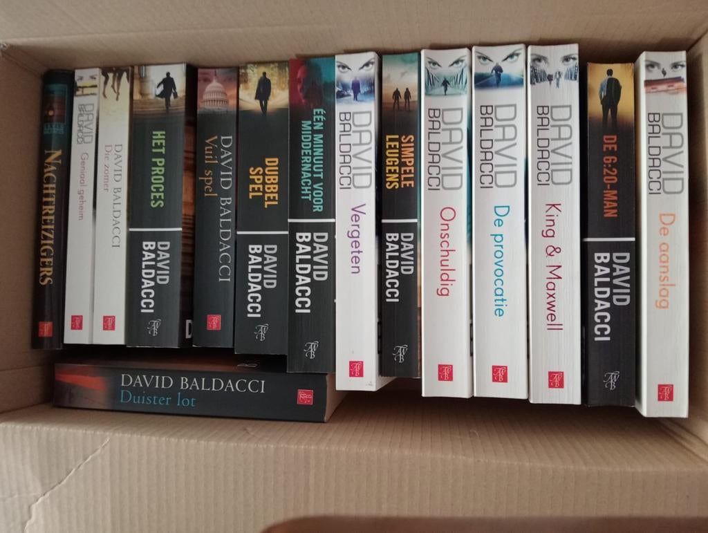 Grote collectie David Baldacci boeken - Thrillers, Ophalen, Gelezen, David Baldacci, Nederland