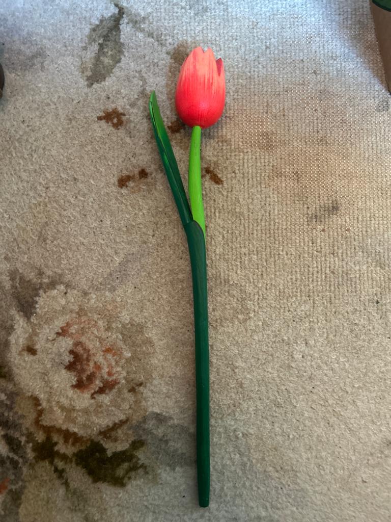 Tulp van hout decoratief, Ophalen of Verzenden