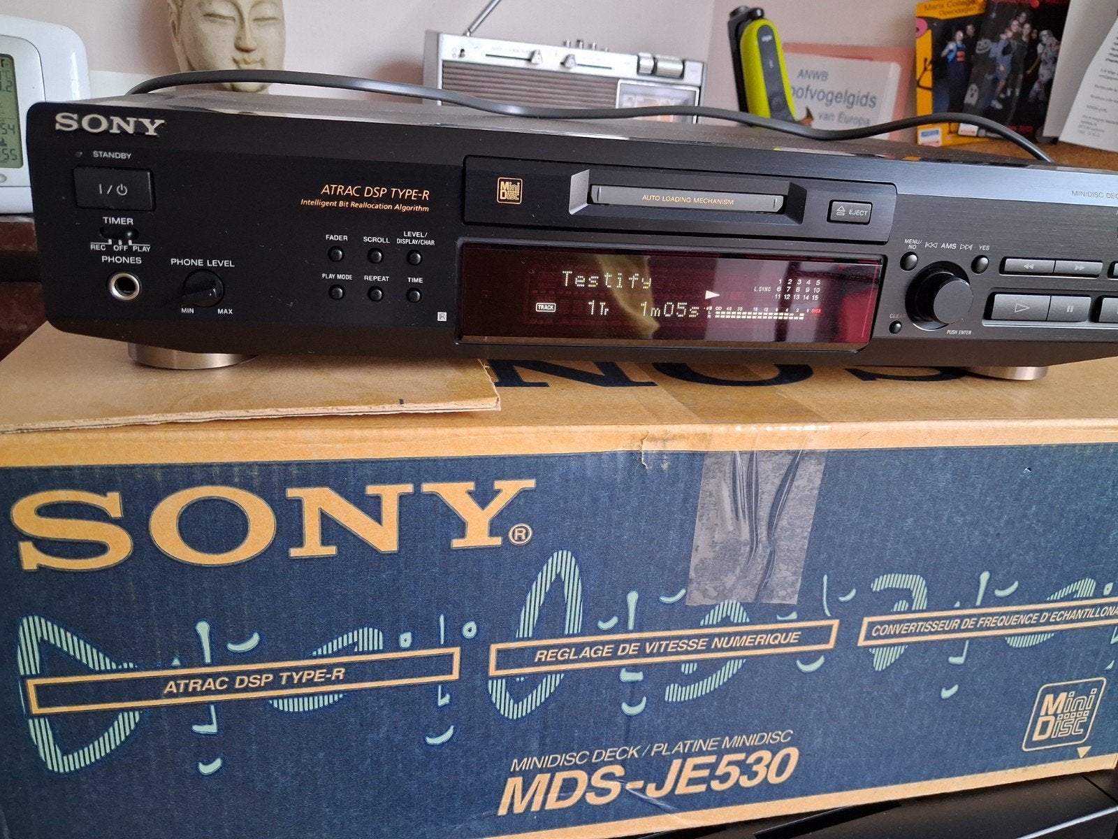 Sony MDS-JE530 ZO GOED ALS NIEUW, Audio, Tv en Foto, Cd-spelers, Ophalen of Verzenden, Zo goed als nieuw, Sony