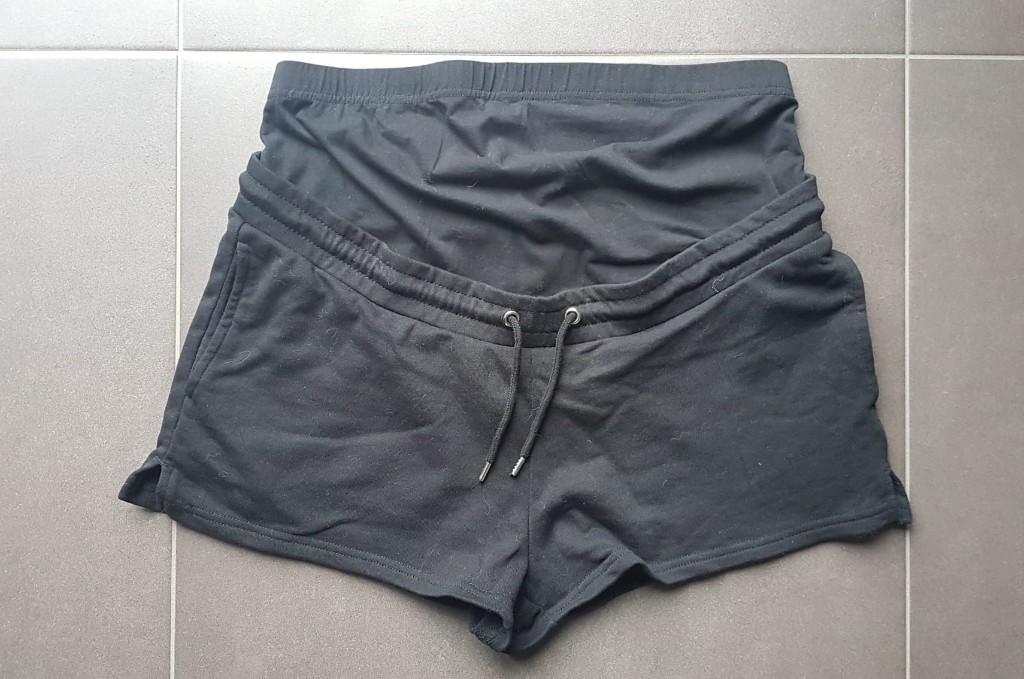 Korte Zwangerschapsbroek Zwart Even & Odd XL, Verzenden, Zwart, Maat 46/48 (XL) of groter, Zo goed als nieuw