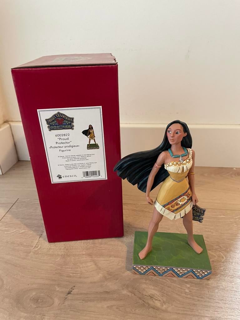 Disney traditions jim shore  Pocahonta Passion, Ophalen of Verzenden, Overige figuren, Zo goed als nieuw, Beeldje of Figuurtje