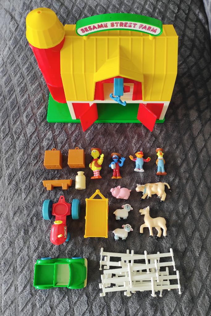 Vintage Sesame Street Boerderij Speelset, Ophalen of Verzenden, Gebruikt