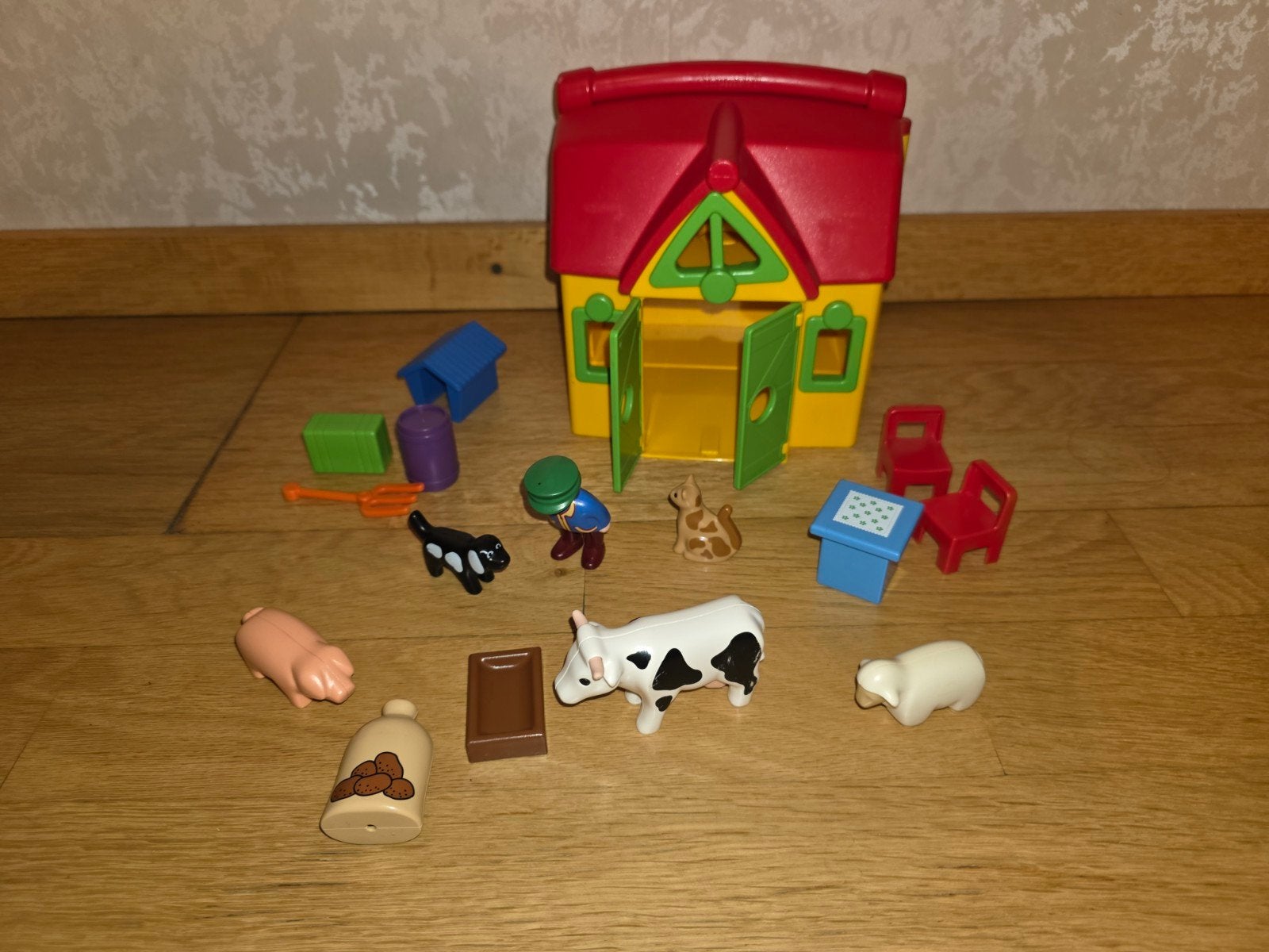 Playmobil 1-2-3 Meeneemhuis/boerderij.Artikel 6962, Kinderen en Baby's, Ophalen of Verzenden, Zo goed als nieuw, Jongen of Meisje