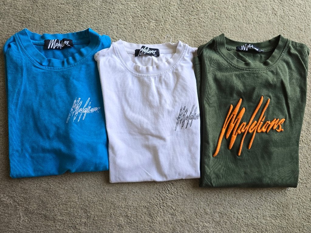 3x T-shirt Malelions in XS (176), Malelions, Ophalen of Verzenden, Zo goed als nieuw, Shirt of Longsleeve