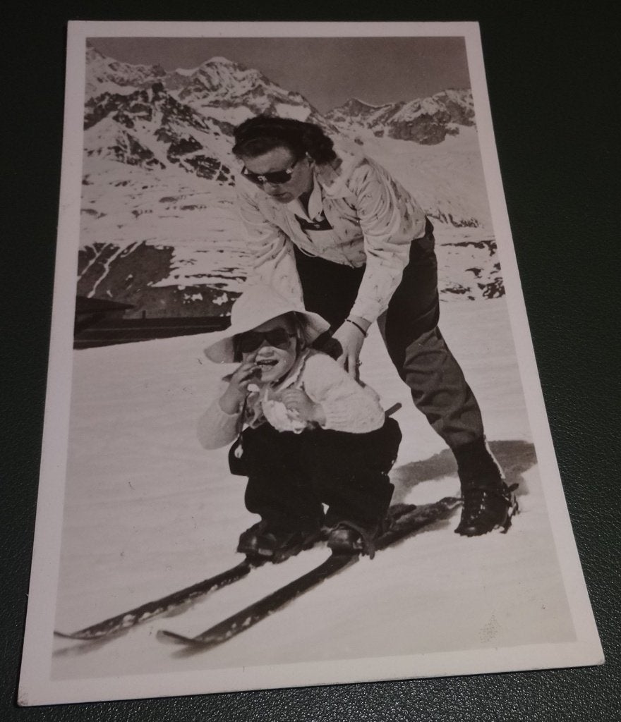 Koninklijk Huis - Juliana Margriet - Zermatt -1948 - KOr01, Verzenden, Zo goed als nieuw, Nederland, Kaart, Foto of Prent