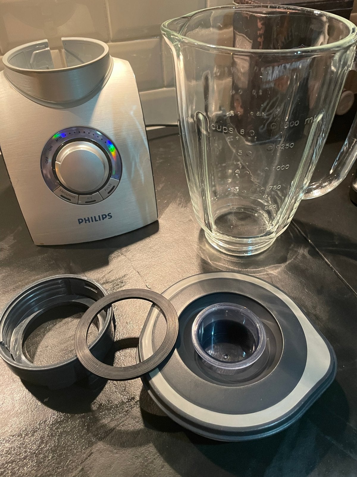 Philips HR2094 blender onderdelen (mes ontbreekt), Ophalen of Verzenden, Gebruikt, Blender-accessoire