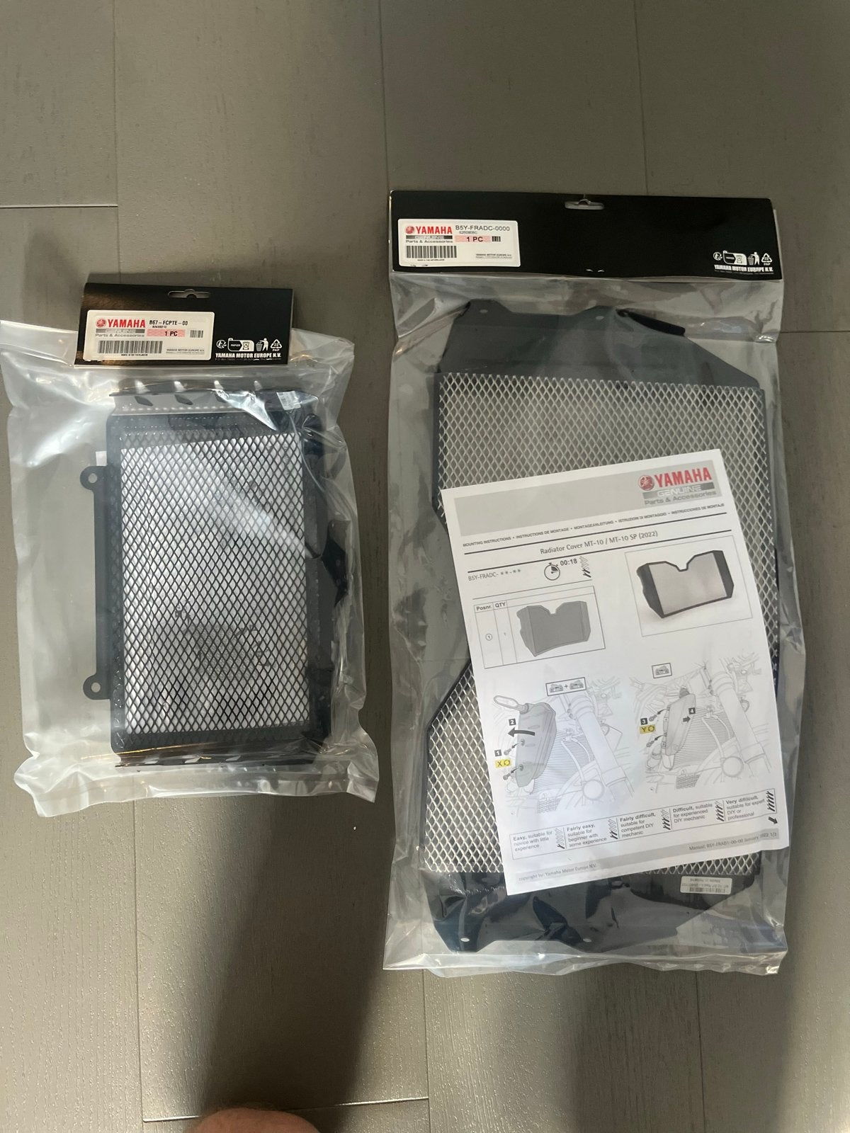 Yamaha Radiatorafdekking Black MT-10 (SP) / YZF-R1 (M) (15-), Ophalen of Verzenden, Nieuw