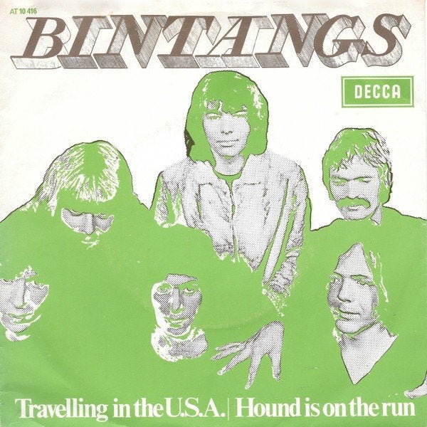 Neder Pop (1969) the Bintangs - Travelling in the U.S.A., Cd's en Dvd's, Vinyl Singles, Gebruikt, 7 inch, Ophalen of Verzenden