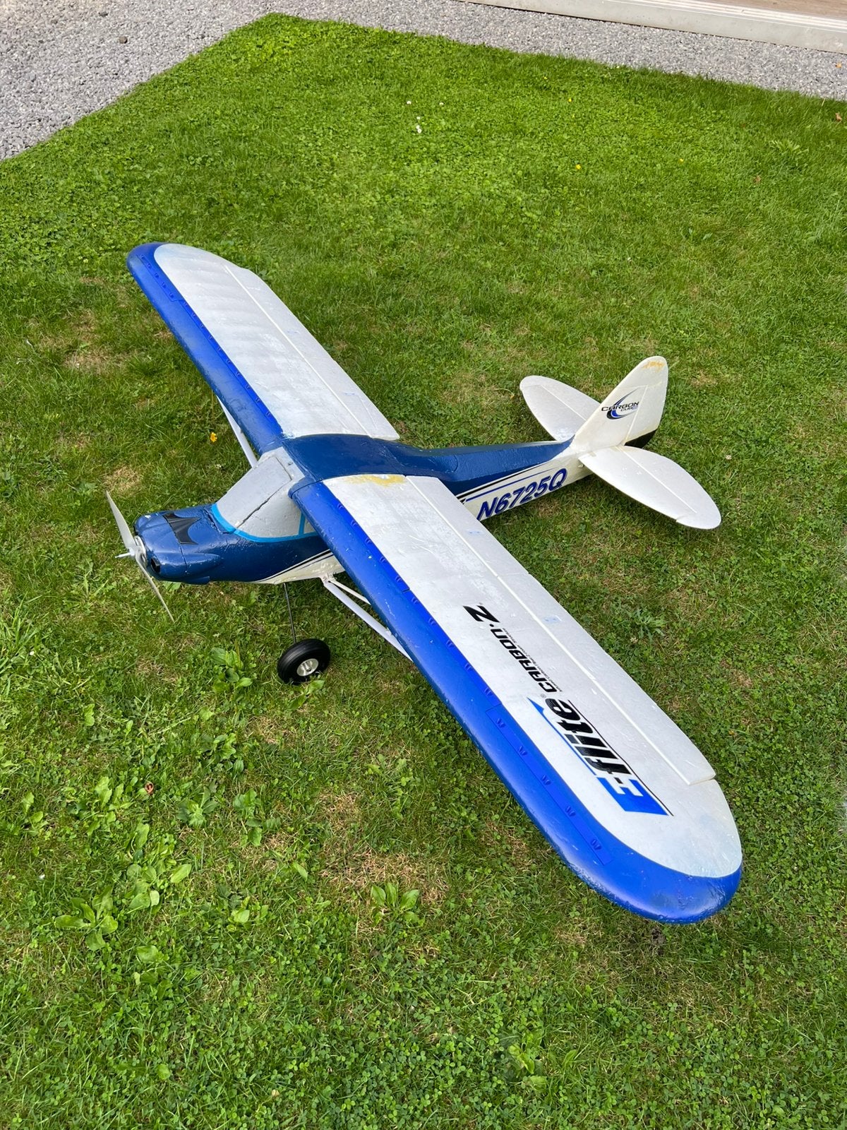Rc vliegtuig Carbon-Z Cub (van E-flite) 2.1 meter!, Ophalen, Gebruikt
