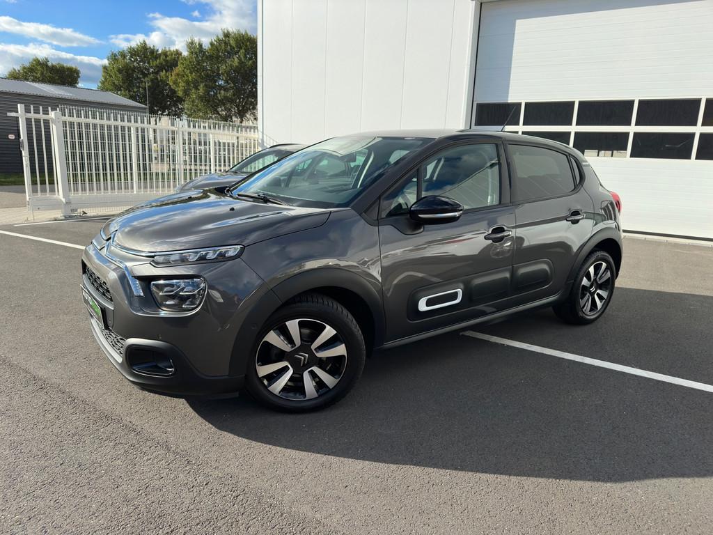 Citroen C3 1.2 PureTech S&S Shine Automaat Navigatie Achteru, Auto's, Stof, Gebruikt, Zwart, 1199 cc