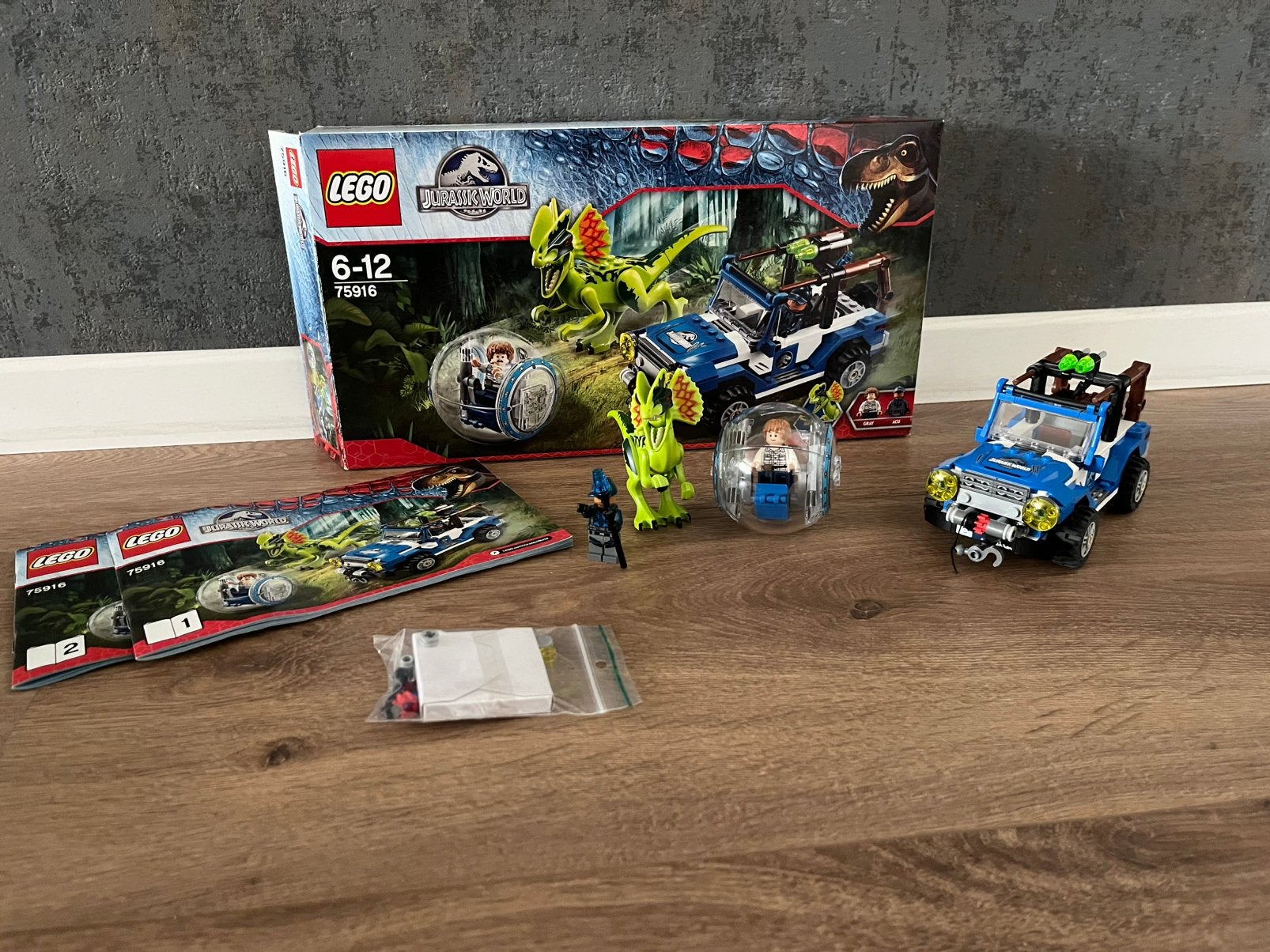Lego 75916 Jurassic World Dilophosaurus Ambush, Ophalen, Jurassic World, Lego, Zo goed als nieuw