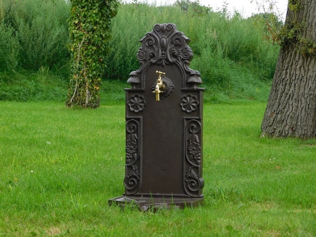 Sierlijke Fontein - met Kraan van Messing, Tuin en Terras, Fontein, ., Ophalen of Verzenden, .