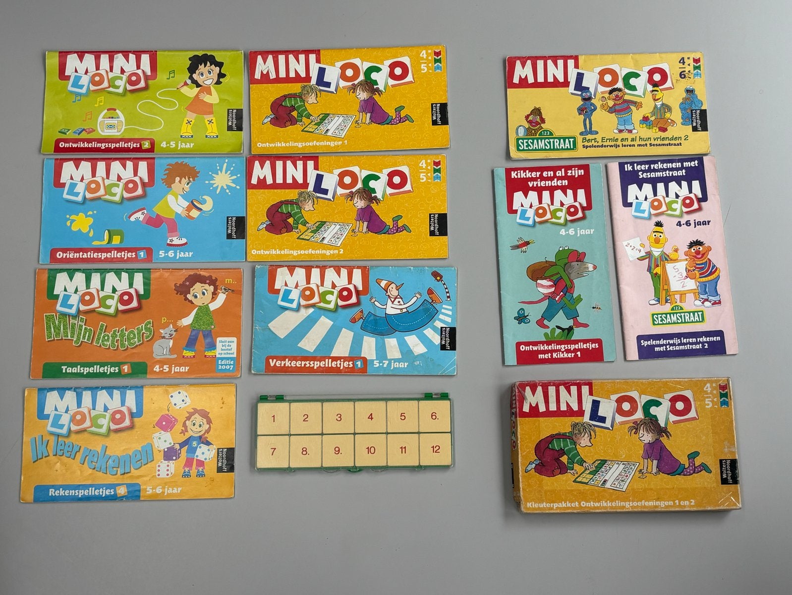 Vintage Mini LOCO met 10 boekjes en basisdoos, Ophalen of Verzenden, Gebruikt, Taal en Lezen