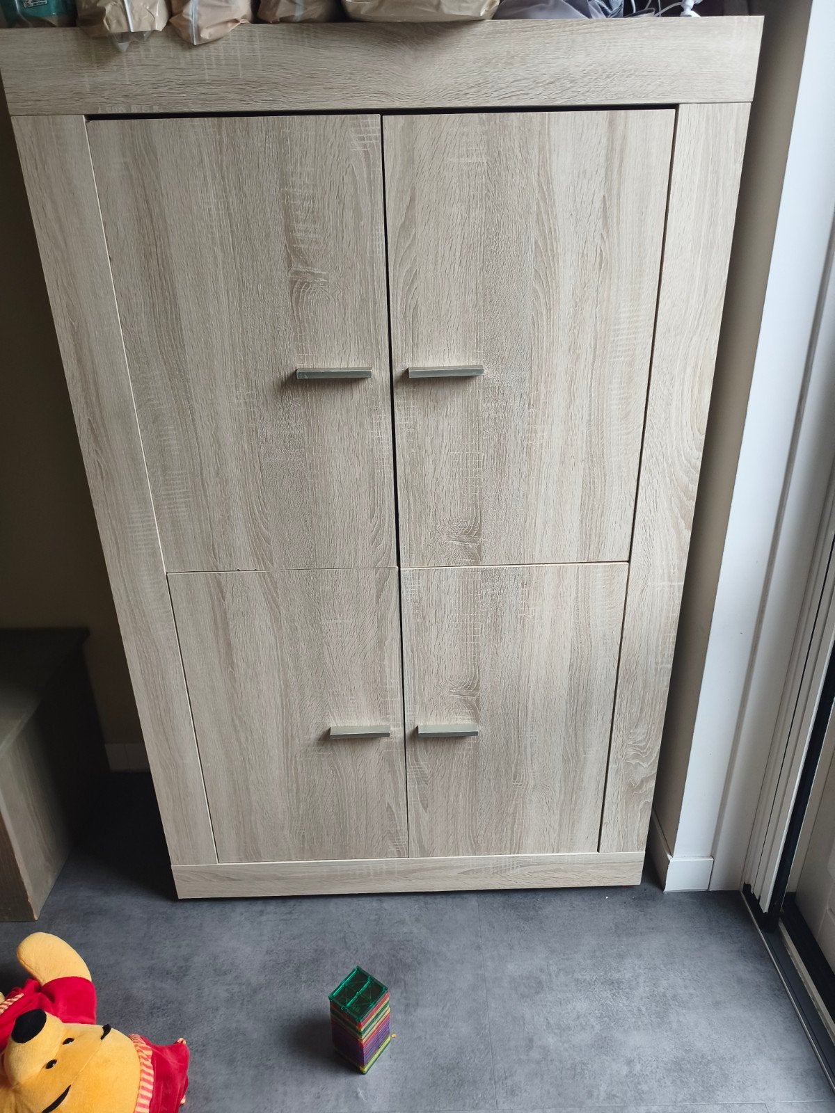 hoge Service kast of opberg kast met 4 deuren, Ophalen of Verzenden, 170 cm of meer