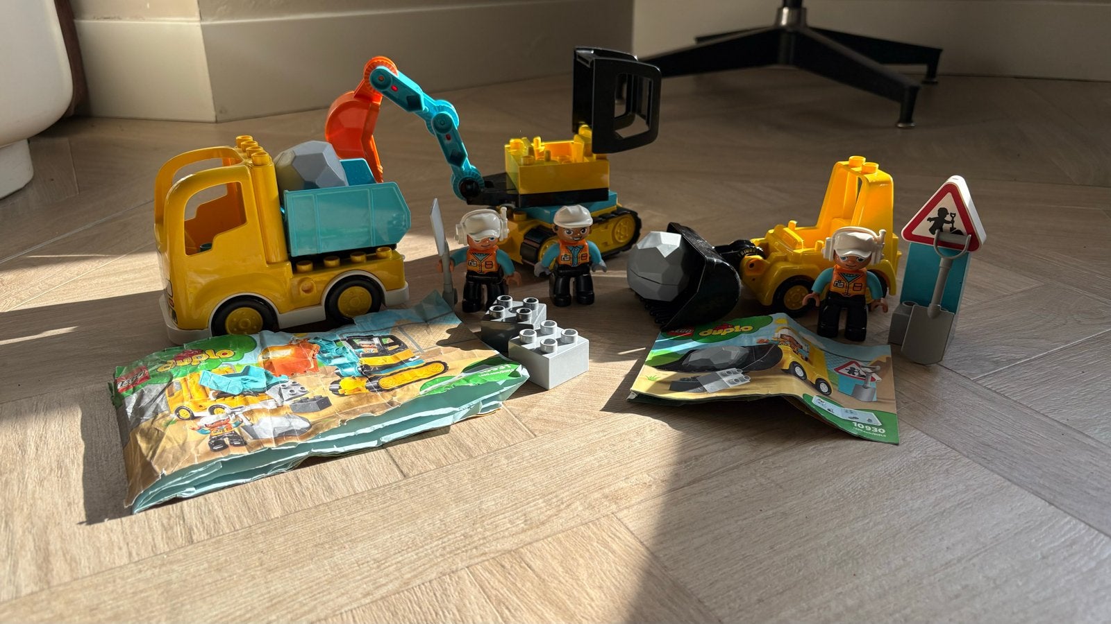 Duplo 2 sets 10931 en 10930 Bouwplaats Sets, Ophalen of Verzenden, Zo goed als nieuw, Overige merken