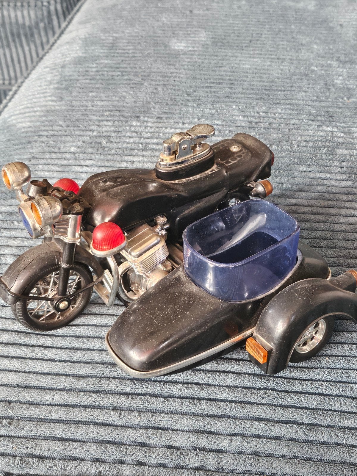 Vintage Motorfiets Aansteker met Zijspan - Zoldervondst, Ophalen of Verzenden