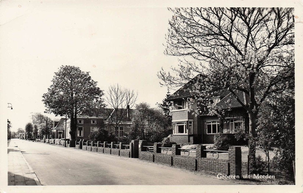 JP029 Meeden Groeten uit 1960, Verzamelen, Ansichtkaarten | Nederland, Verzenden, 1940 tot 1960, Gelopen, Groningen