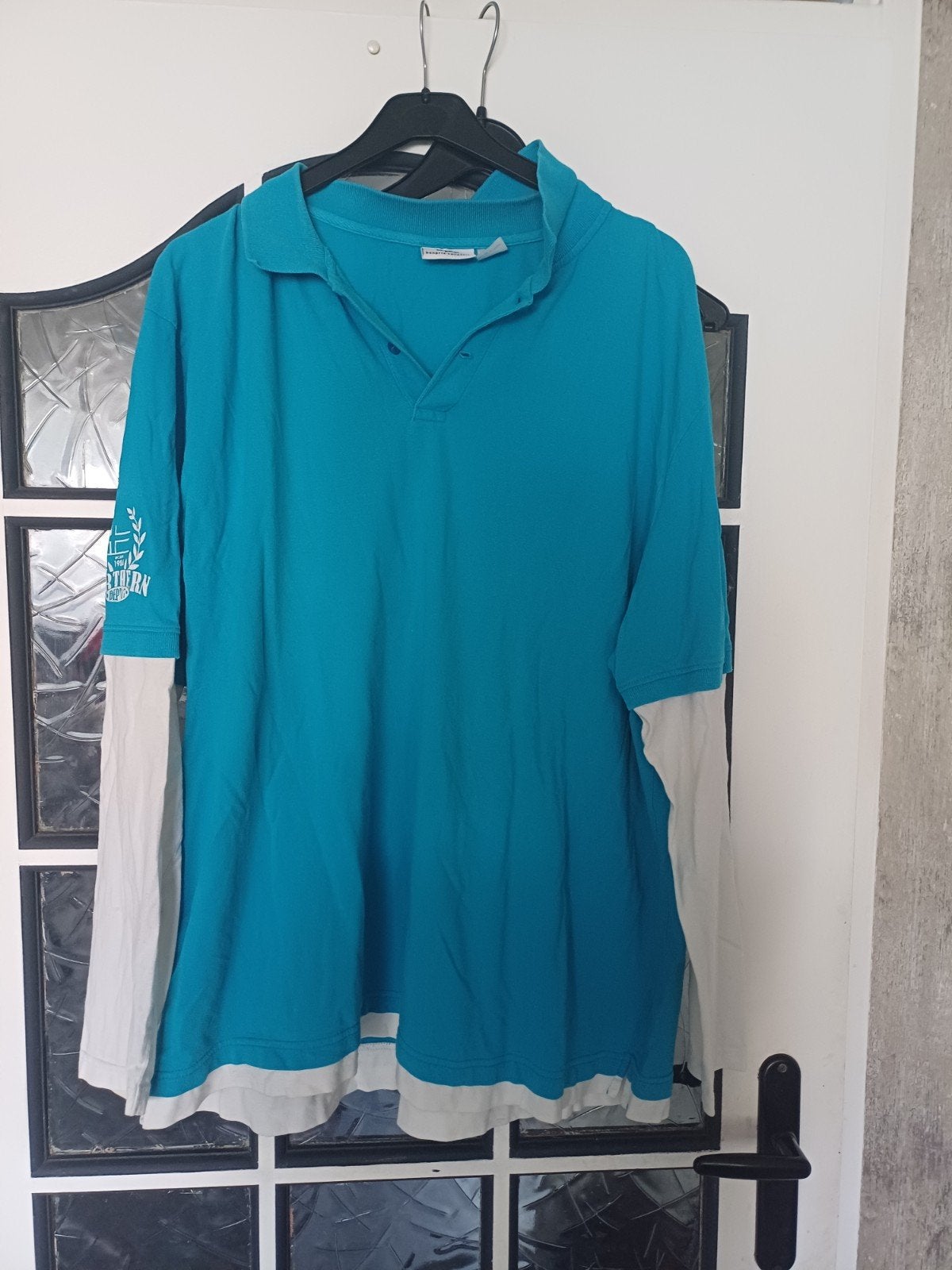 Heren longsleeve blauw/wit, maat 60/62, Kleding | Heren, Blauw, Bonprix, Shirt, Ophalen of Verzenden
