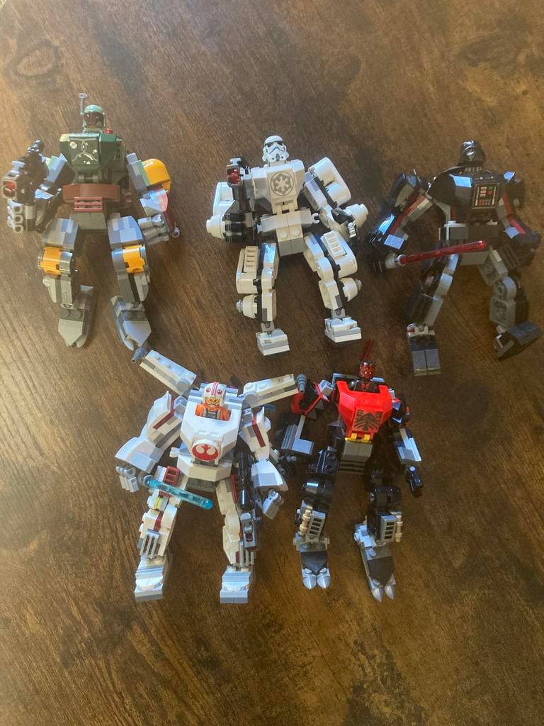 LEGO star wars mecha’s, Ophalen of Verzenden, Zo goed als nieuw, Actiefiguurtje