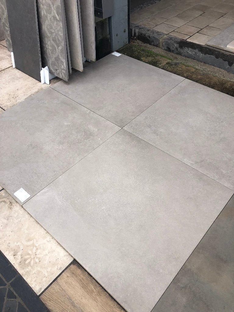 keramische terrastegels konkrete tan 80x80x2 cm actie, Keramiek, Nieuw, Ophalen of Verzenden, 10 m² of meer