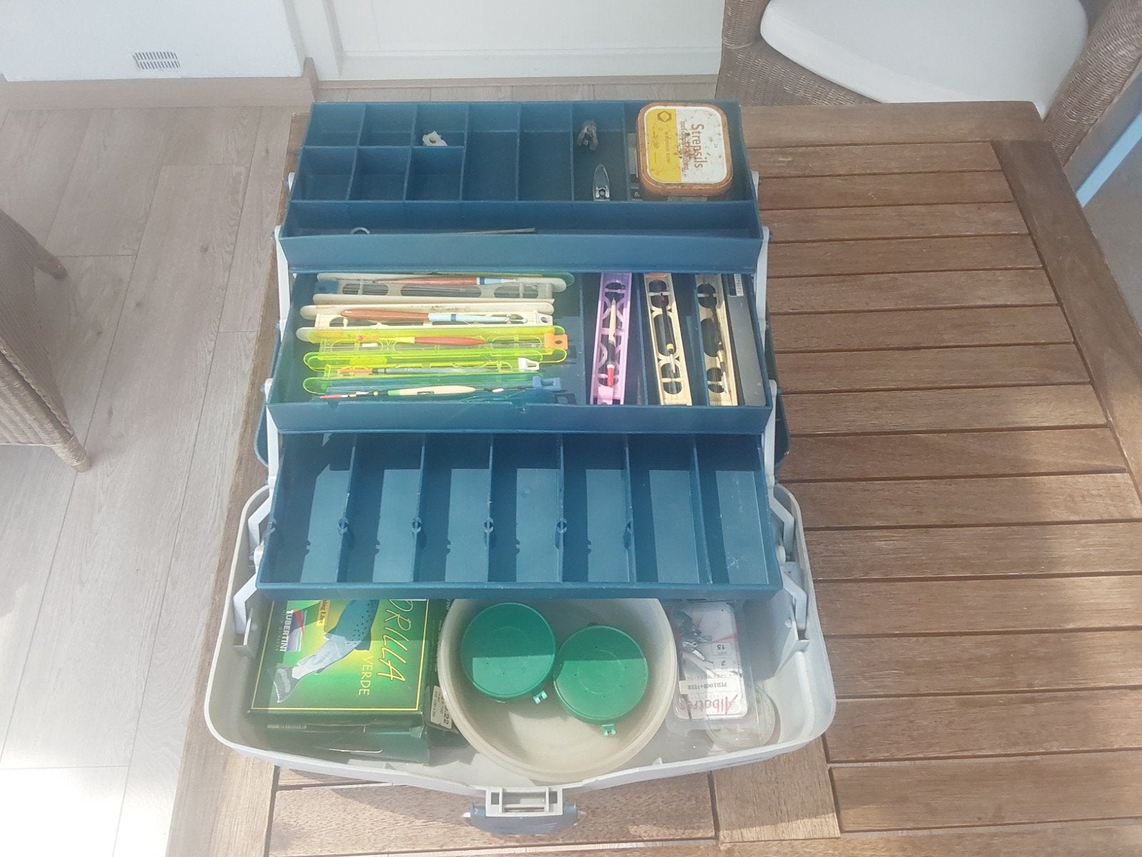Viskist, Ophalen, Koffer of Tas