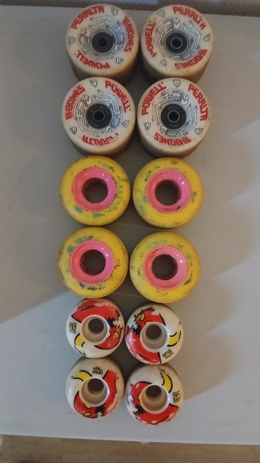 Skateboard/longboard wielen - Diverse sets, Ophalen of Verzenden, Gebruikt, Skateboard, Longboard