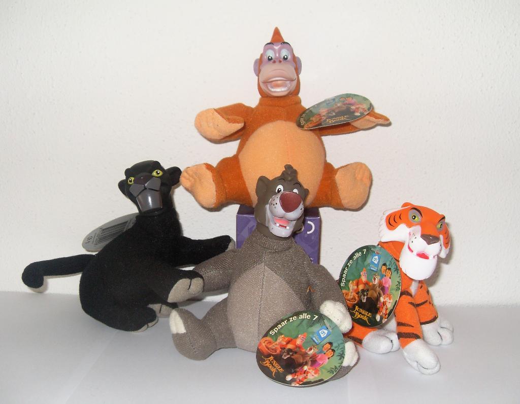Disney’s Junglebook AH Poppen Knuffels Jungle Boek, Ophalen of Verzenden, Leeuwenkoning of Jungle Boek, Zo goed als nieuw, Knuffel