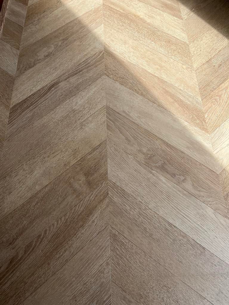 Laminaat Vloer - visgraat- Nieuw in verpakking, Huis en Inrichting, Stoffering | Vloerbedekking, Ophalen, Beige, Nieuw, Minder dan 10 m²