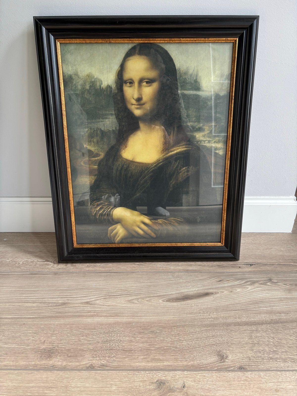 Mona Lisa reproductie in lijst, Portret of Personen, Klassiek, Print, Papier